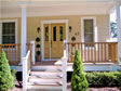 Decorative glass front entry door with one half sidelite on this home in Monmouth County, Manasquan, NJ