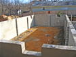 Full basement foundation waiting for the installation of a two story modular home