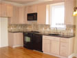 Bright and light bleached wood oak cabinets adorn this Jersey Shore, Monmouth County, Oceanport, NJ modular home