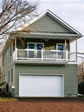 Monmouth County, NJ elevated gable end ranch with 2 car-garage underneath