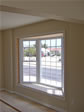 A bay window was placed in the living room of the Howell, NJ modular home built by RBA Homes